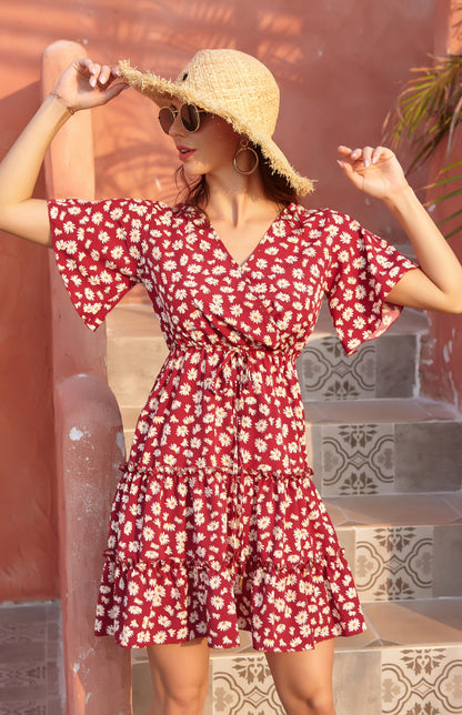 Women’s clothing short sleeve fashion casual dress