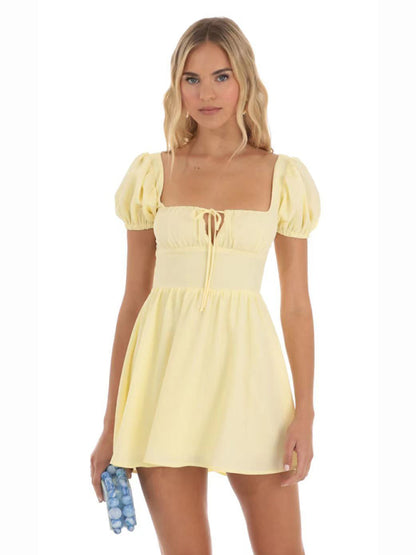 Women's sleeveless fashionable high-end suspender French dress