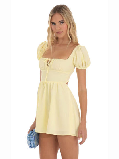 Women's sleeveless fashionable high-end suspender French dress