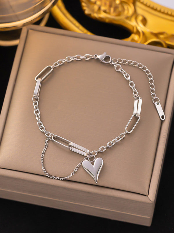 Women's new fashion tassel love necklace love bracelet (single pack)