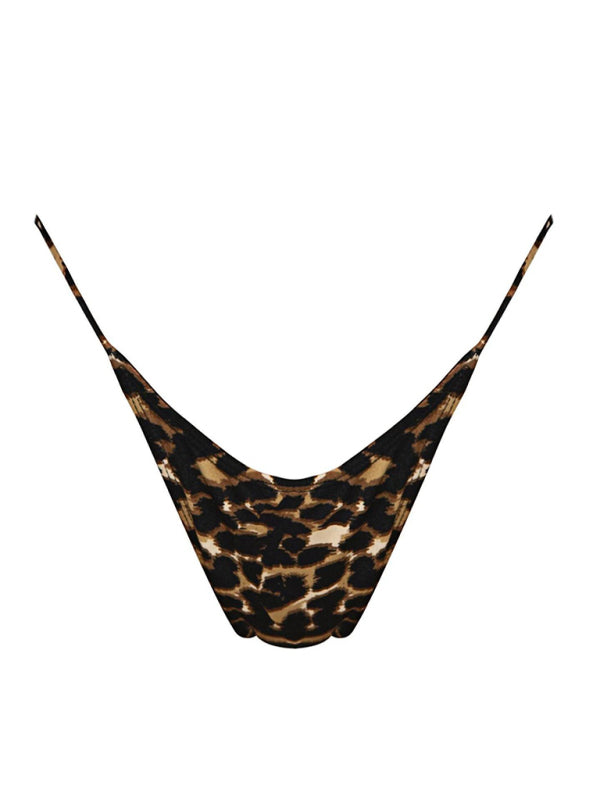 New women's solid color strappy sexy bikini