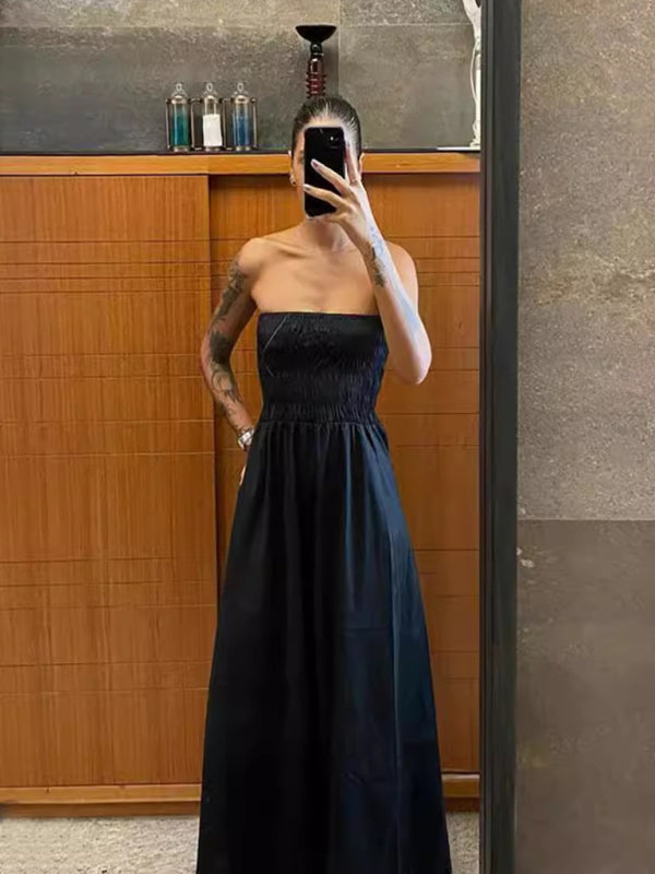 New tube top and sleeveless elegant ladies dress with elegant craftsmanship
